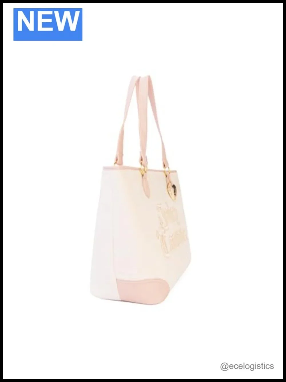 Juicy Couture Shoulder Tote Bag - PU Leather Purse for Women
